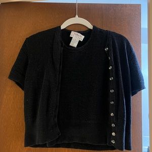 Talbots Tanktop + Cardigan combo